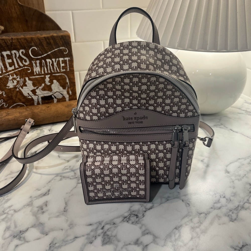 Kate spade backpack & wallet set